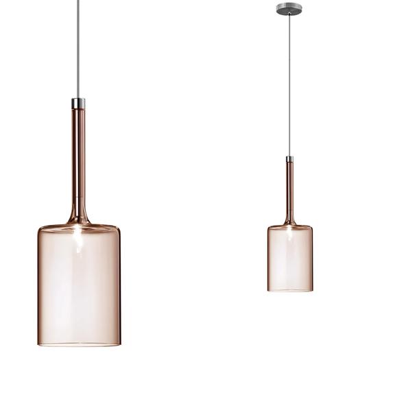 Taklampa Hängande Glas lampskärm APP1699-1CP AMBER B