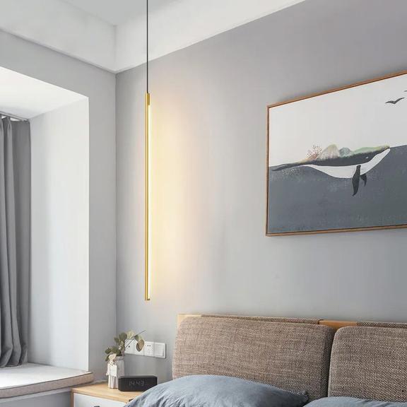 HÄNGANDE TAKLAMPA LED APP1414-C GULD 100 cm