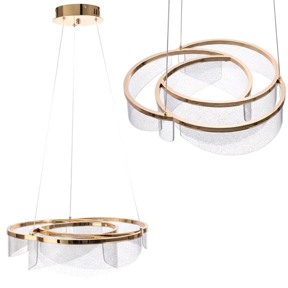 LED taklampa hängande G138-CP 50 cm Guld