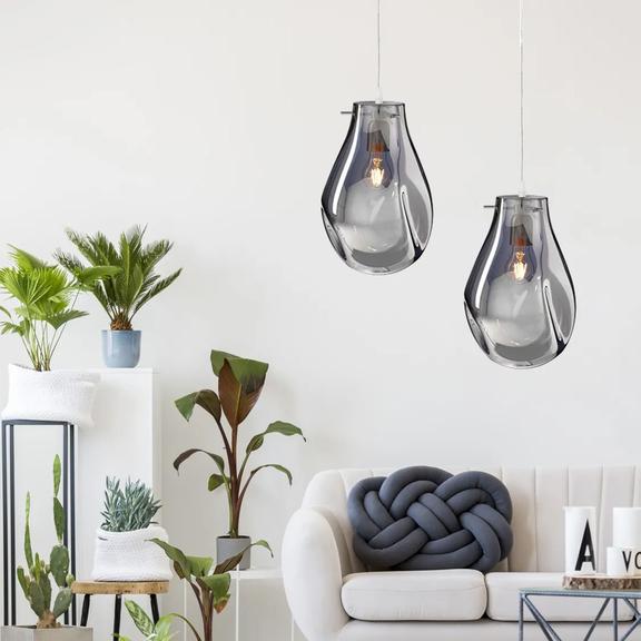 Glaspendellampa Tak APP329-1CP SILVER