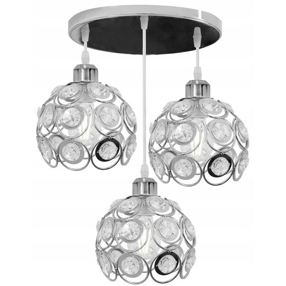 Hängande taklampa APP210-3CPR KRISTALL SILVER