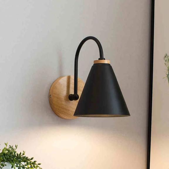 VÄGGLAMPA KINKIET FOREST APP932-1W Svart