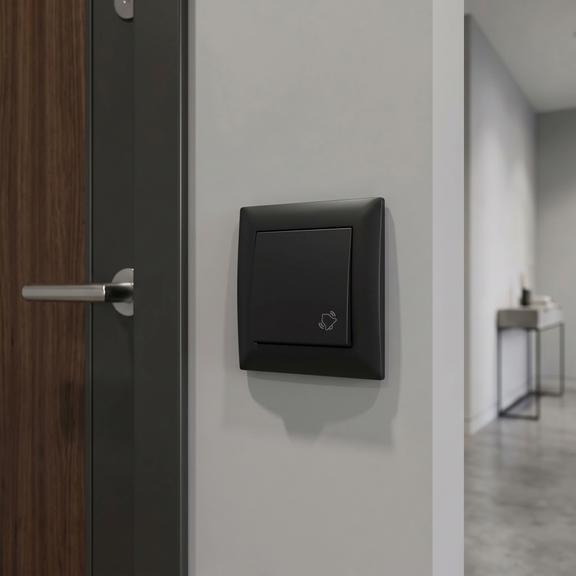 Uksekella Nupp OSTE JNH008-W BLACK