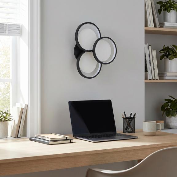 LED vägglampa APP1919-W Black