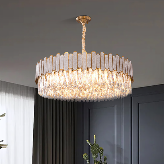 Hängande taklampa APP1747-8CP 60 cm Guld