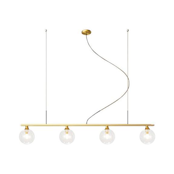 Hänglampa Glasbollar 4 st APP675-4CP Guld
