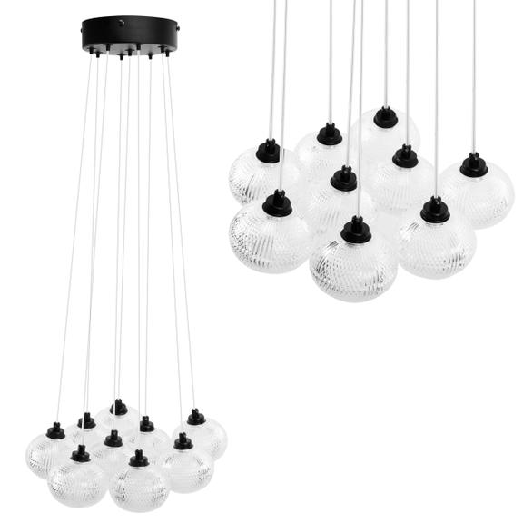 TAKLAMPA MS022-9CP Svart