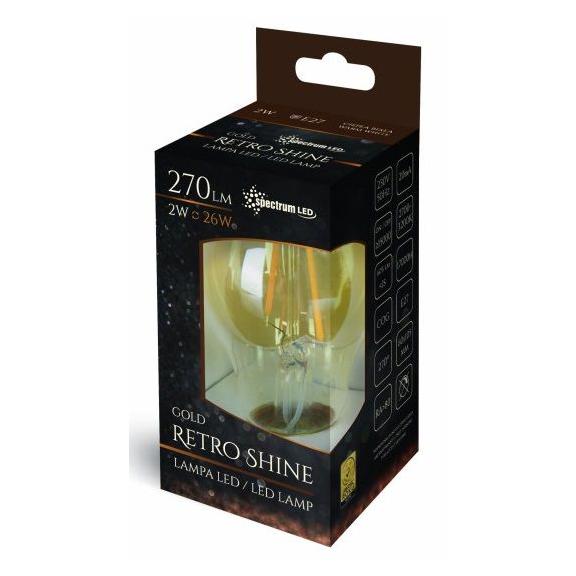 LED žárovka Teplá E-27 230V 2W Edison 14077