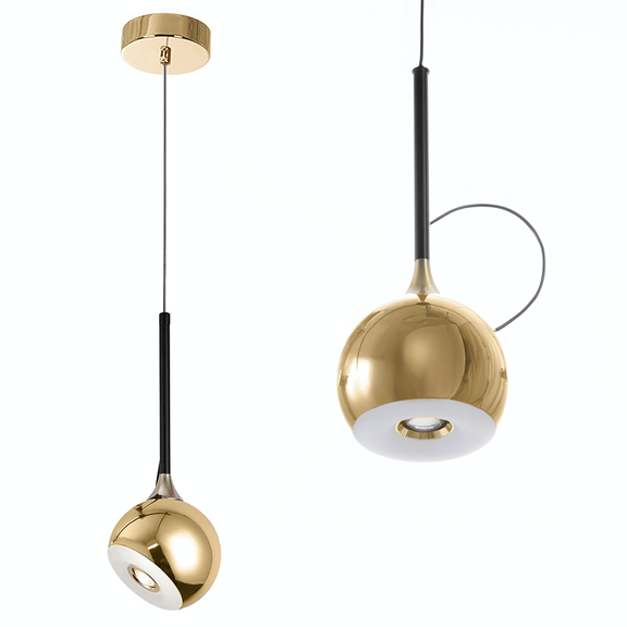 TAKLAMPA HÄNGANDE LED G086-1CP Guld