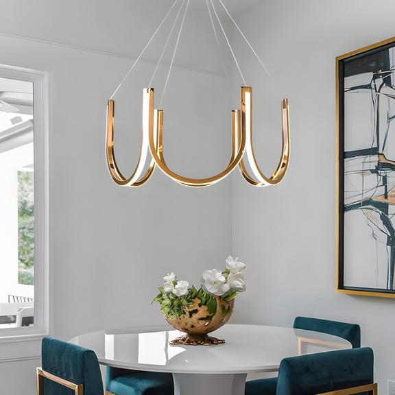 HÄNGLAMPA LED APP1749-CP Guld
