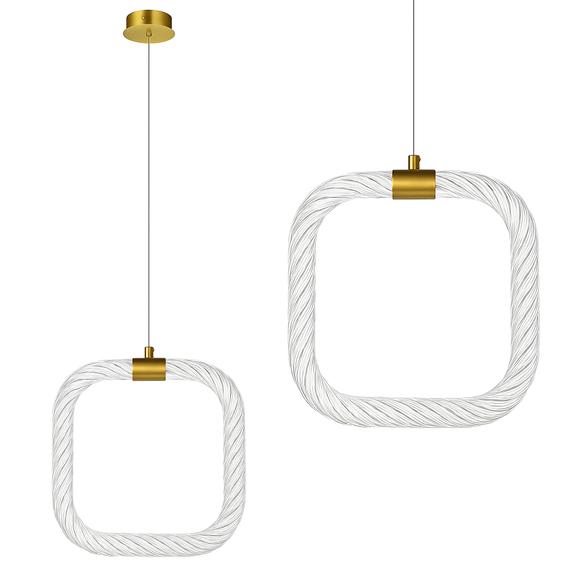 TAKLAMPA HÄNGANDE LED LHJ056-CP1 BORSTAD GULD