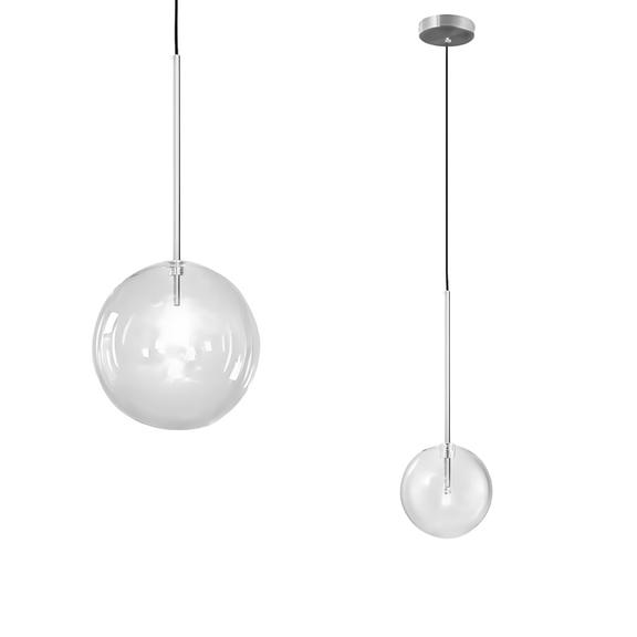 Taklampa Hängande Glasglob 15 cm KROM APP1681-1CP