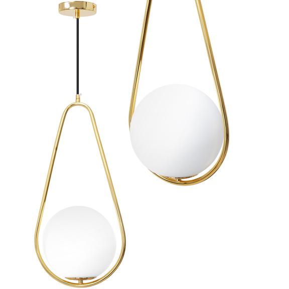 Glaslampa i tak Pendlande Taklampa APP472-1CP Vit