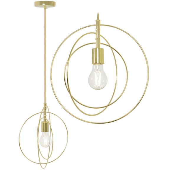 Metallisk Ringformad Taklampa APP286-1CP Guld