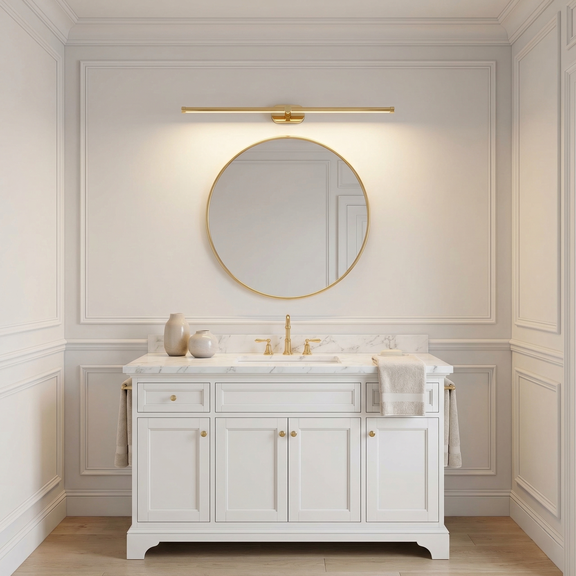 Badrum vägg LED-lampa APP1891-1W 80 cm GOLD