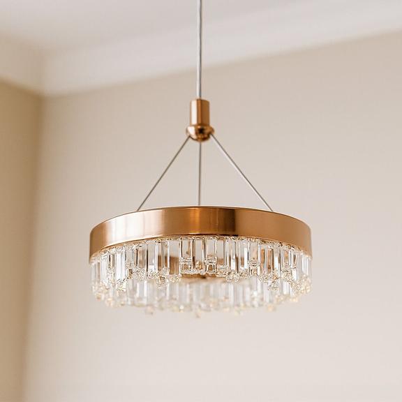HÄNGLAMPA LED LHJ097-CP LJUS ROSÉGULD