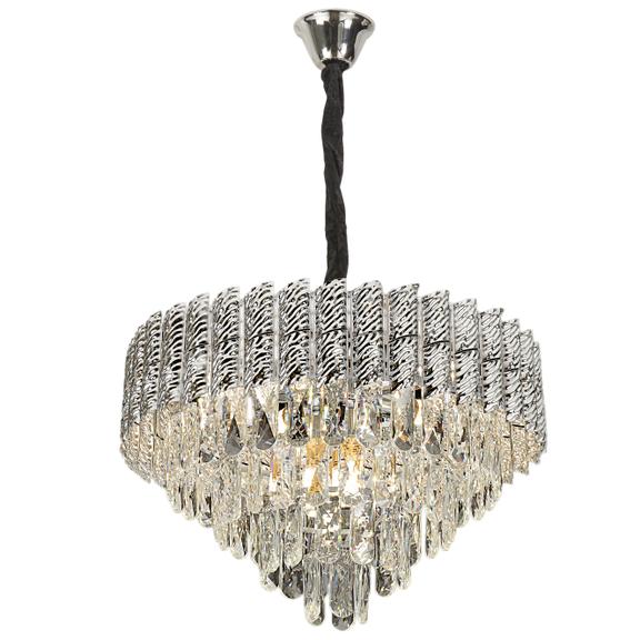 Hängande Kristallampa G055-CP 50 cm Krom