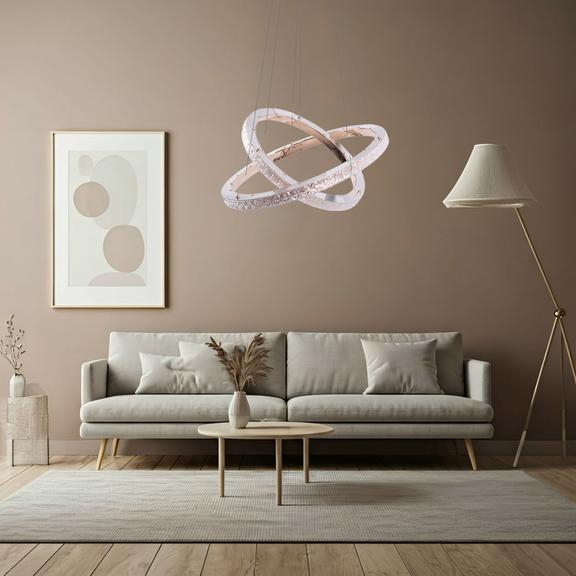 HÄNGLAMPA LED MS011-CP Roséguld 59 cm
