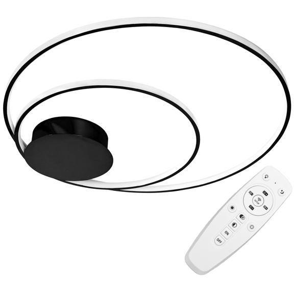 TAKLAMPA MED FJÄRRKONTROLL LED-PLAFOND APP802-C Svart