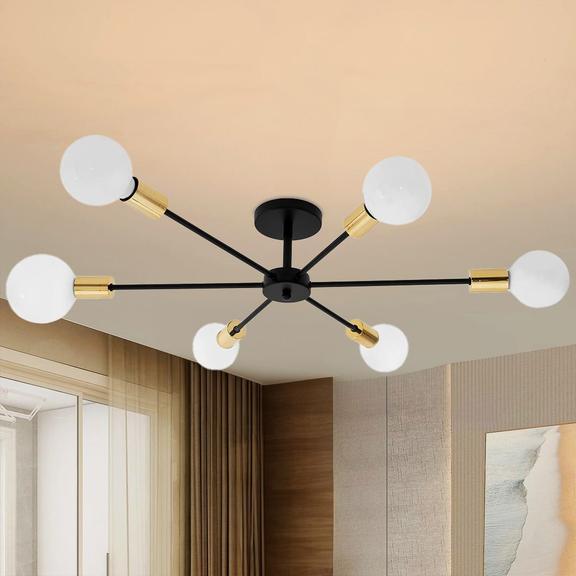 Lampa Spindel 6 APP501-6C Svart