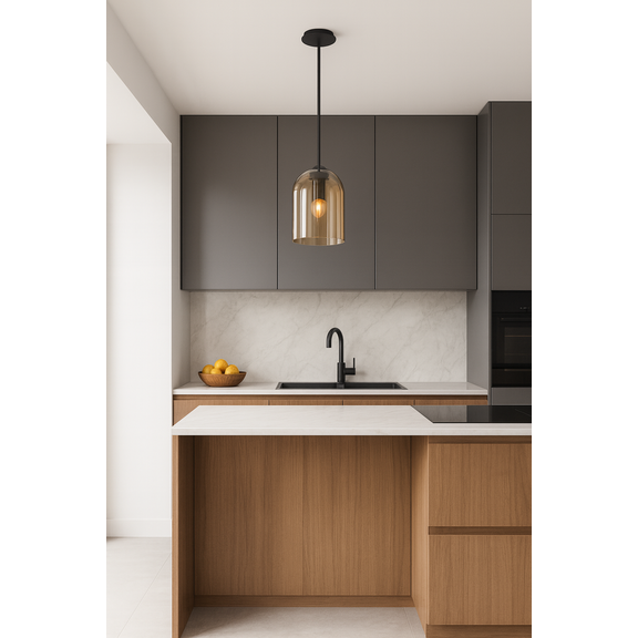 HÄNGLAMPA APP1704-1PC Bärnsten