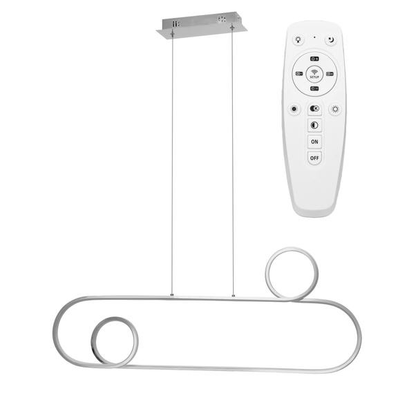 Hängande LED-taklampa APP810-CP KROM + fjärrkontroll