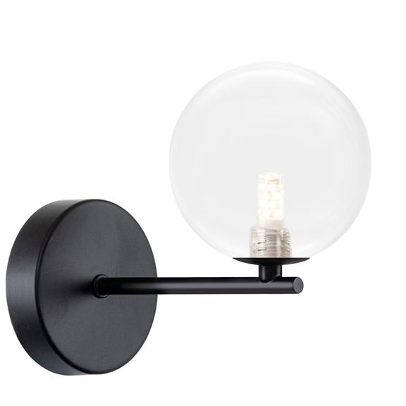 VÄGGLAMPA VÄGGLAMPET APP1160-1W Svart