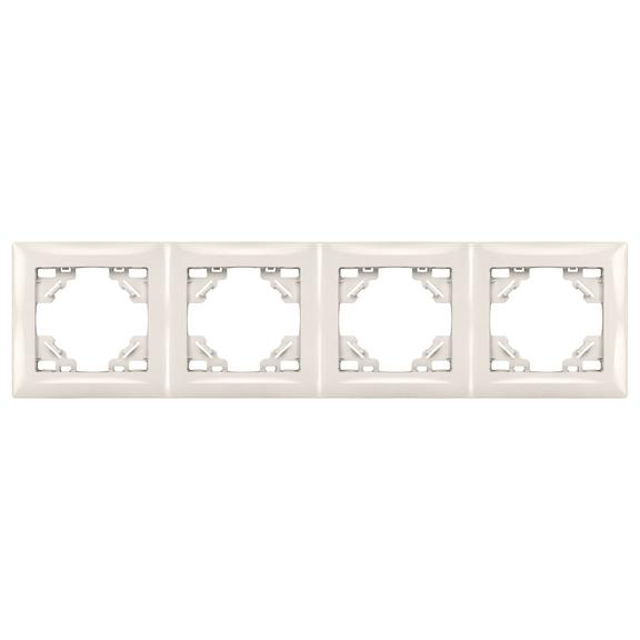 Quadruple socket frame OSTE JNH016-4F Beige