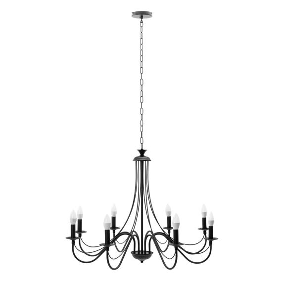 Rustik Takpendel Lampa APP648-8CP Svart