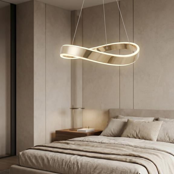 HÄNGANDE TAKLAMPA SWE064-CP 40cm GOLD