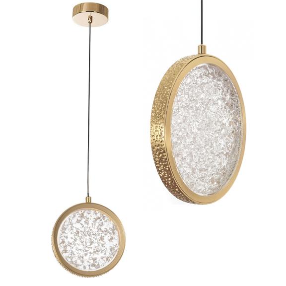 HÄNGLANDE KRISTALLAMPA LED G089-1CP Guld