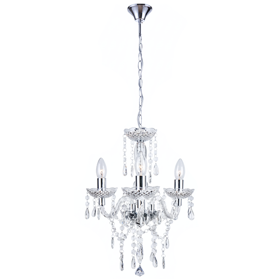 HÄNGANDE TAKLAMPA EBT006-3CP TRANSPARENT