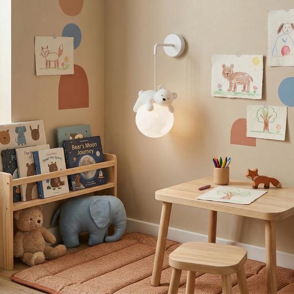 VÄGGLAMPA WHITE BEAR G161-1W