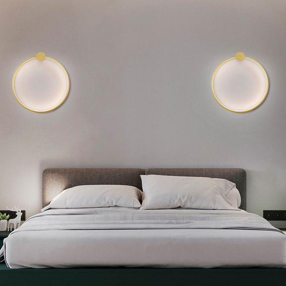 VÄGGLAMPA LED-VÄGGLAMPA APP1384-CW GULD 30 cm