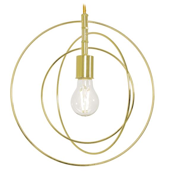 Metallisk Ringformad Taklampa APP286-1CP Guld