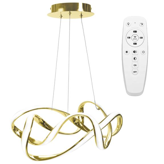 Modern taklamp LED + FJÄRRKONTROLL EVE APP821-CP Guld