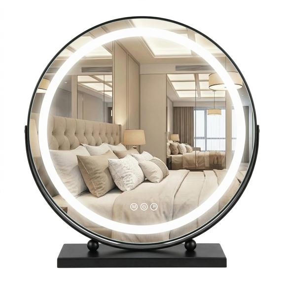 Spegel LED MAKE-UP Svart 40 cm