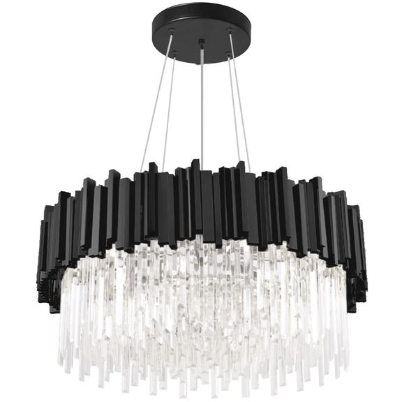 Krys­tall­takplafond APP1481-1C svart matt