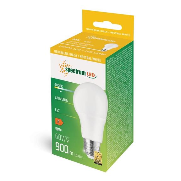 LED-lampa Neutral E27 230V 9W WOJ+14611