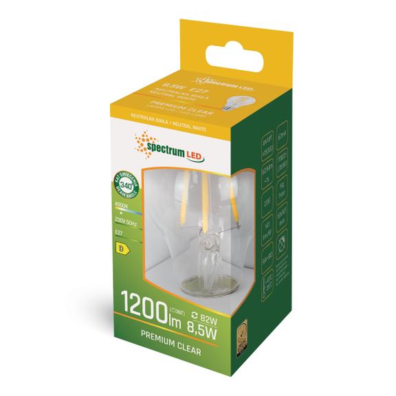 LED-lampa GLS E27 8,5W WOJ+14596