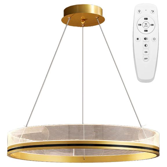 Hänglampa LED APP1190-CP Guld 60 cm