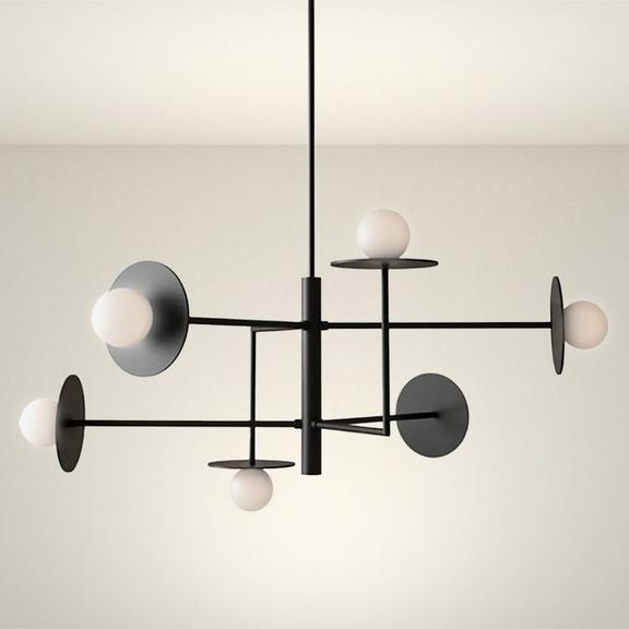 Hängande lampa APP1668-6CP Black