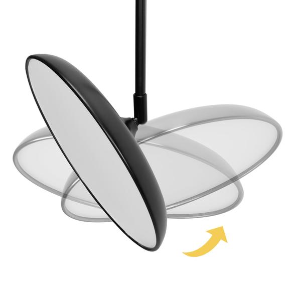 Hänglampa LED APP1280-CP Black