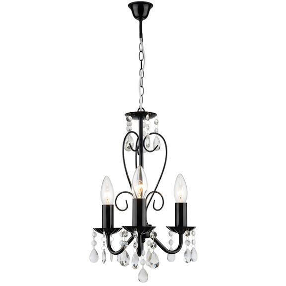 HÄNGANDE TAKLAMPA EBT013-3CP SVART