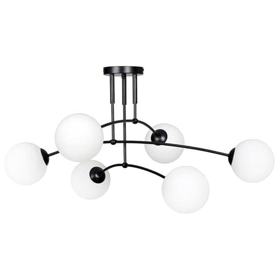 HÄNGLAMPA TAKLAMPA SVART MATT APP1576-6C