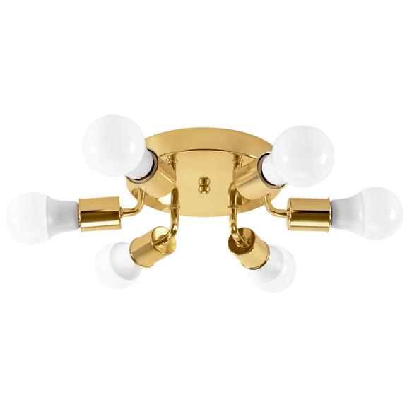 Taklampa Plafond 6-armad Metall APP712-6C Guld