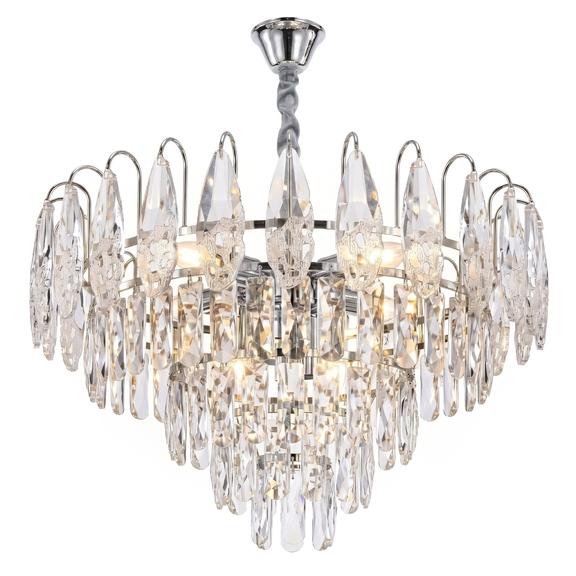 Kristall-pendellampa SWE079-CP 50cm Chrom