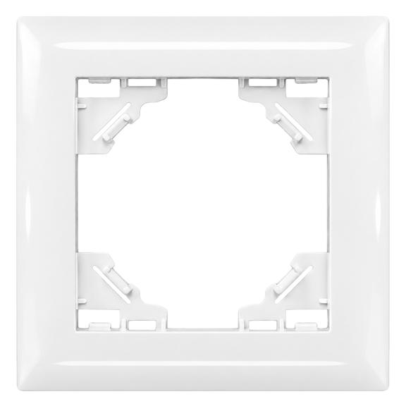Ühekordne raam pistikupesadele OSTE JNH013-1F White
