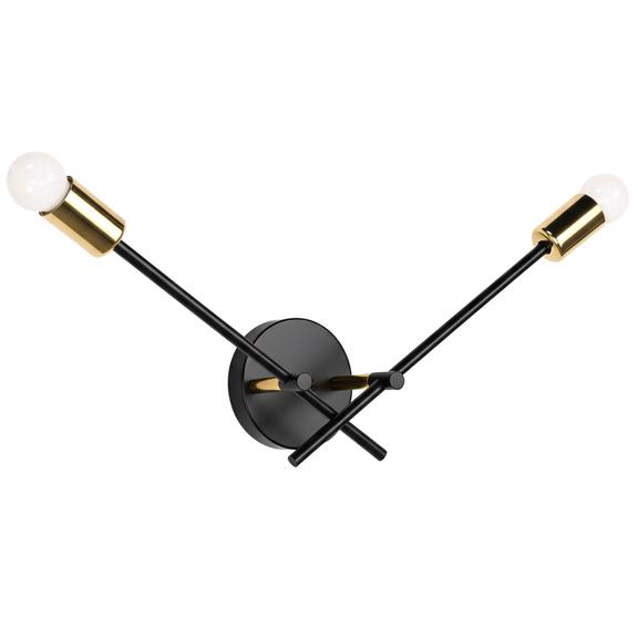 VÄGGLAMPA VÄGGLYKTA APP1119-2W Svart
