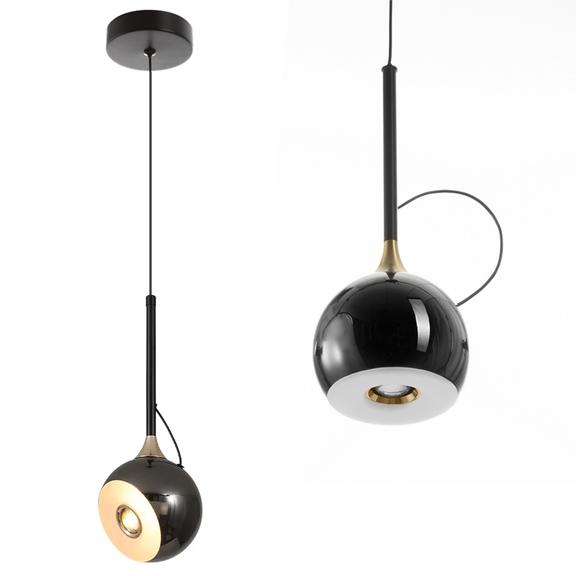 TAKLAMPA HÄNGANDE LED G087-1CP Svart Metallisk